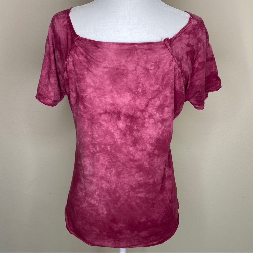Lucky Brand Tie Dye Boho Print Shirt NWOT - Picture 3 of 7